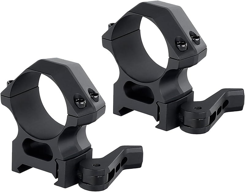 ohhunt 30mm Scope Rings Quick Detach Scope Rings 30mm Low | Medium | High Profile QD 30 mm Scope Rings 7075 Series Aluminum - Image 1